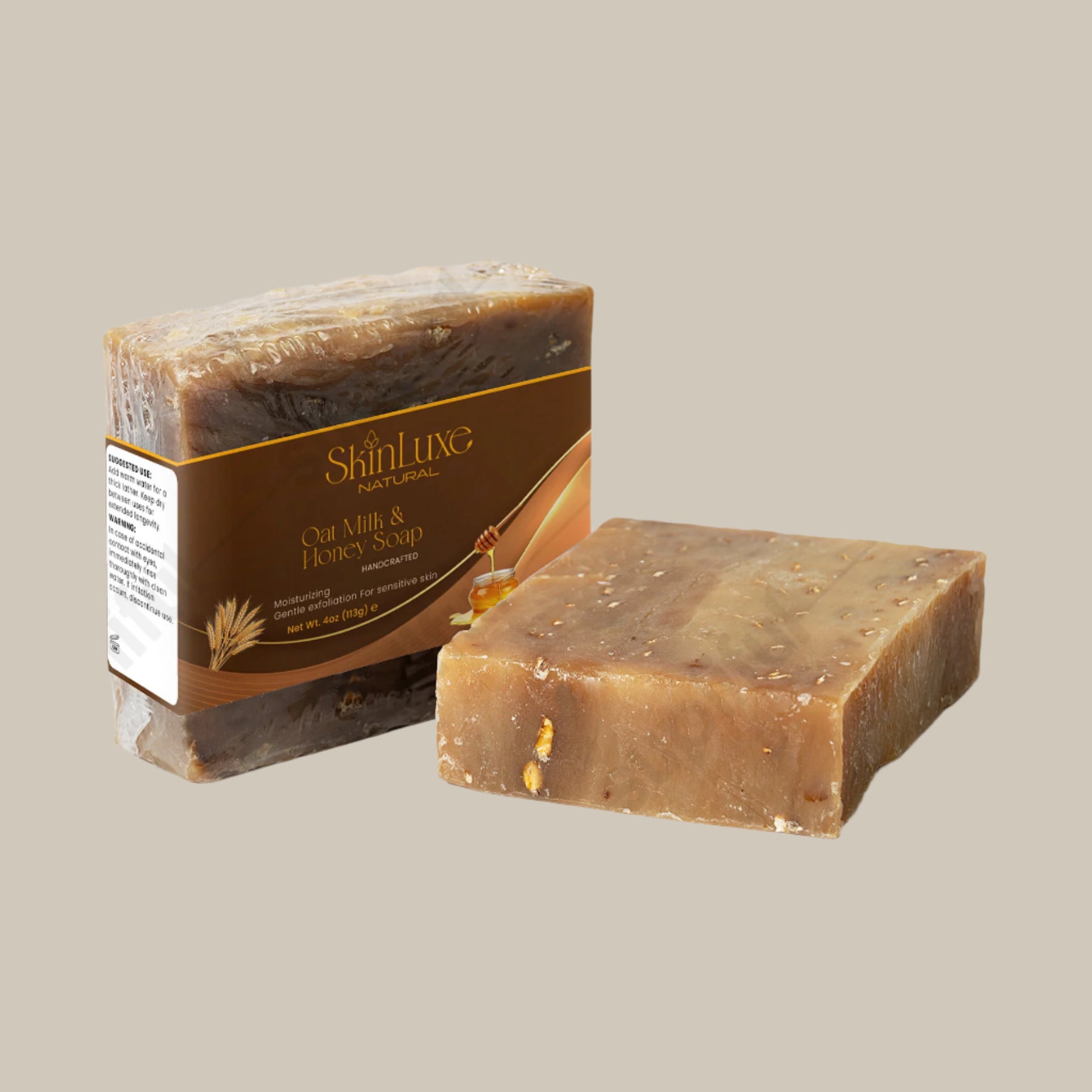 Oat Milk Honey Soap - SkinluxeNatural