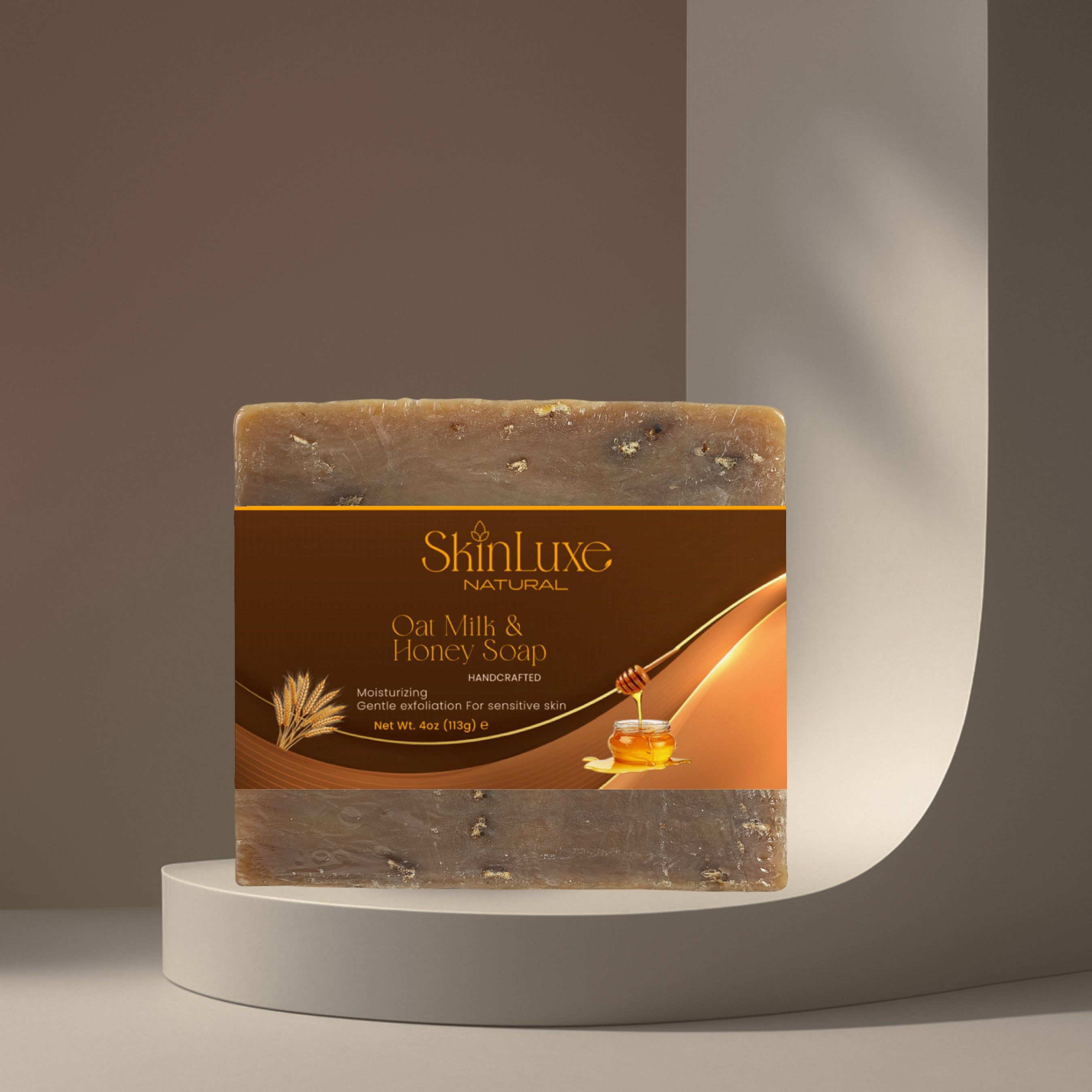 Oat Milk Honey Soap - SkinluxeNatural
